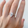 925 Silver 2ct Marquise Moissanite Solitaire Ring