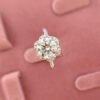 925 Silver 1ct 2ct 3ct Moissanite Engagement Ring