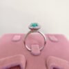 925 Silver Imitation Paraiba Tourmaline Ring