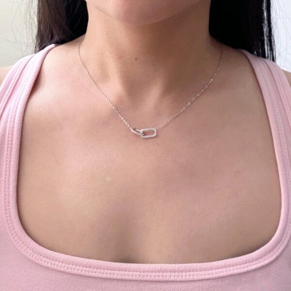 Double Square Ring Necklace