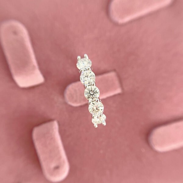 925 Sterling Silver 0.3ct Moissanite Ring