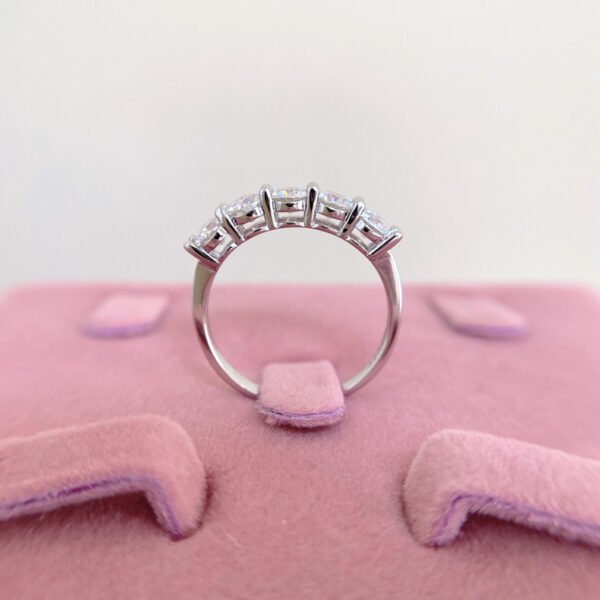 925 Sterling Silver 0.3ct Moissanite Ring