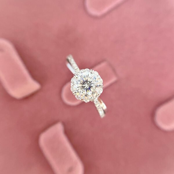 925 Sterling Silver 1ct Moissanite Wedding Ring