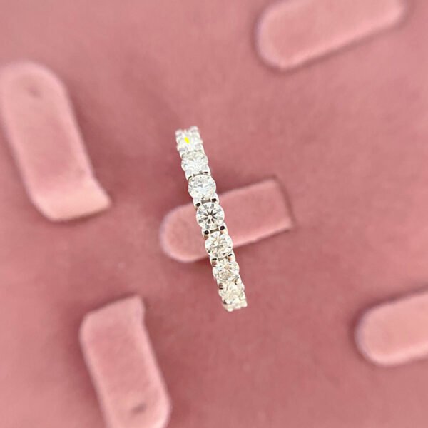 925 Sterling Silver 3mm Moissanite Ring