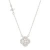 cz four leaf clover necklace