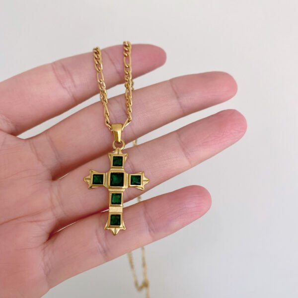 Zirconia Cross Necklace