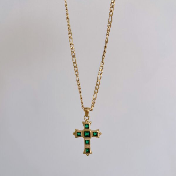 Zirconia Cross Necklace