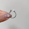 925 Silver Freshwater Pearl Adjustable Ring