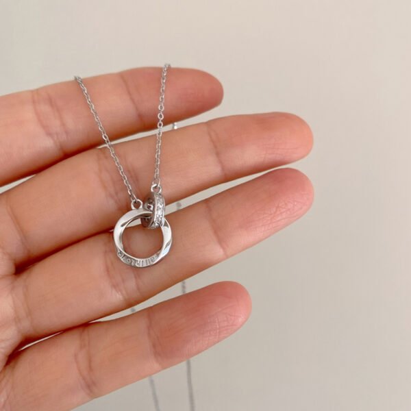 925 Silver FALL IN LOVE Couple Necklace