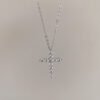 Moissanite Cross Pendant Necklace