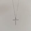 Moissanite Cross Pendant Necklace