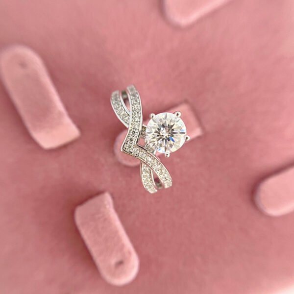 925 Silver 1ct Moissanite Wedding Ring