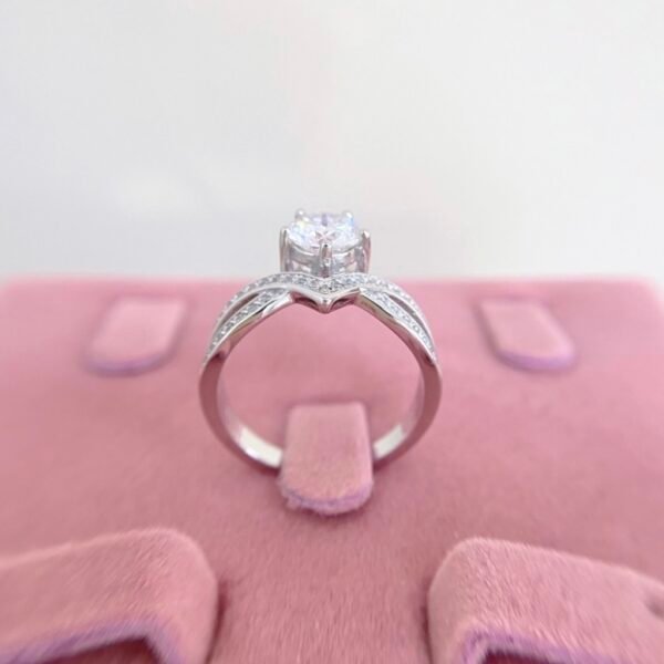 925 Silver 1ct Moissanite Wedding Ring