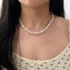 925 Silver Charms Pearl Necklace