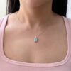 925 Silver Emerald Cut Moissanite Necklace