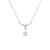 silver pear necklace