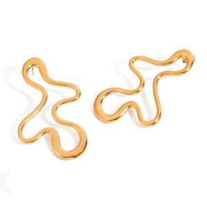 Stainless Steel Statement Stud Earrings