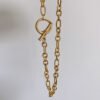Stainless Steel Link Chain Necklace with OT Clasp