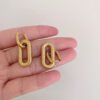 Hoop Stripe Earrings