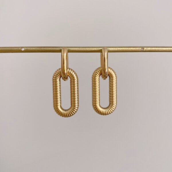 Hoop Stripe Earrings