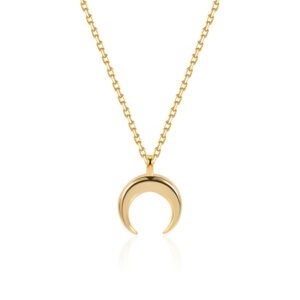 925 Sterling Silver Moon Necklace