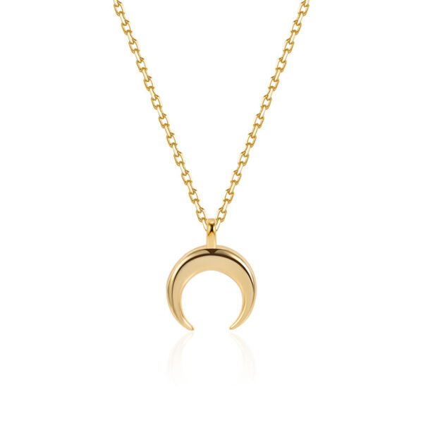 925 Sterling Silver Moon Necklace