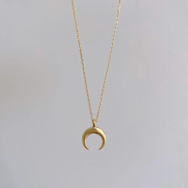 925 Sterling Silver Moon Necklace