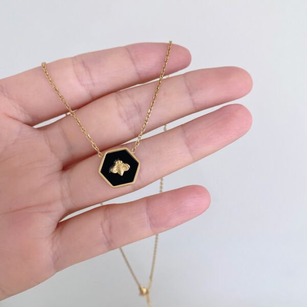 Malachite Bee Necklace