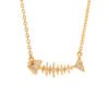 Stainless Steel Fishbone Necklace