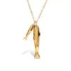 Stainless Steel Double Fish Necklace