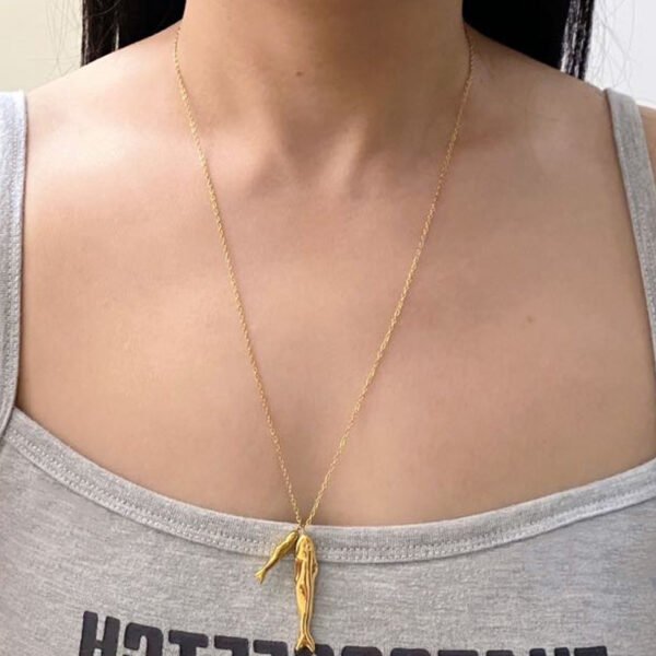 Stainless Steel Double Fish Necklace