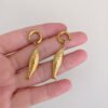 Stainless Steel Fish Hoop Earrings