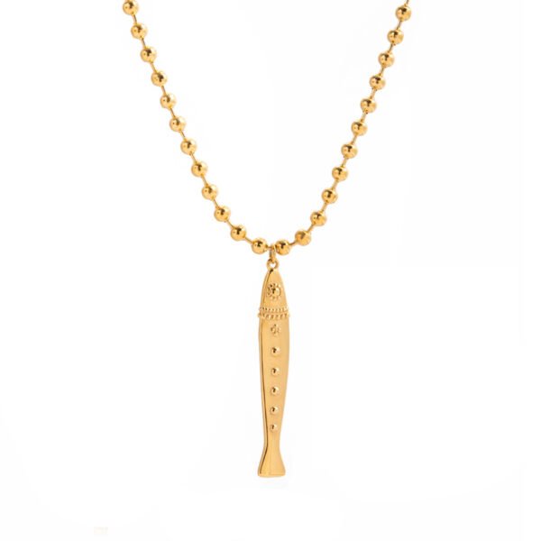 Fish Pendant Beaded Necklace