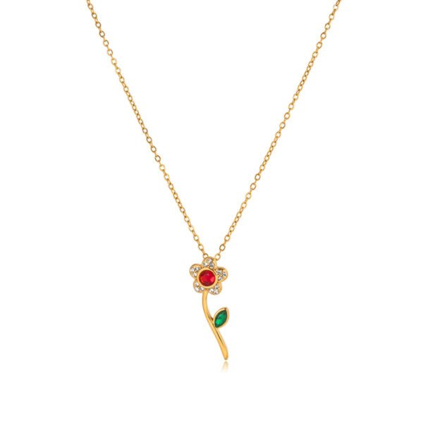 CZ Flower Necklace