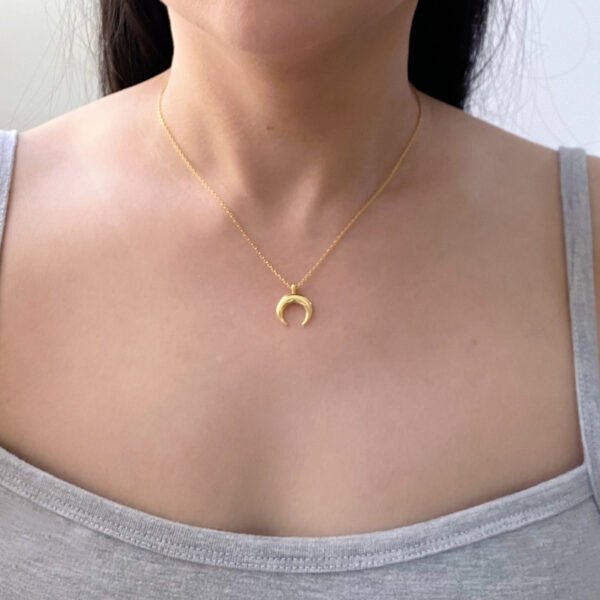 925 Sterling Silver Moon Necklace