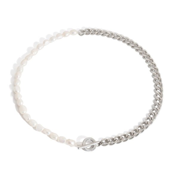 Pearl Cuban Chain Necklace