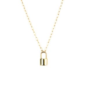 Stainless Steel Padlock Necklace