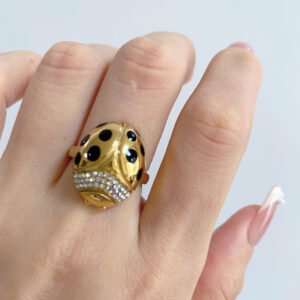 Ladybug Ring Stainless steel